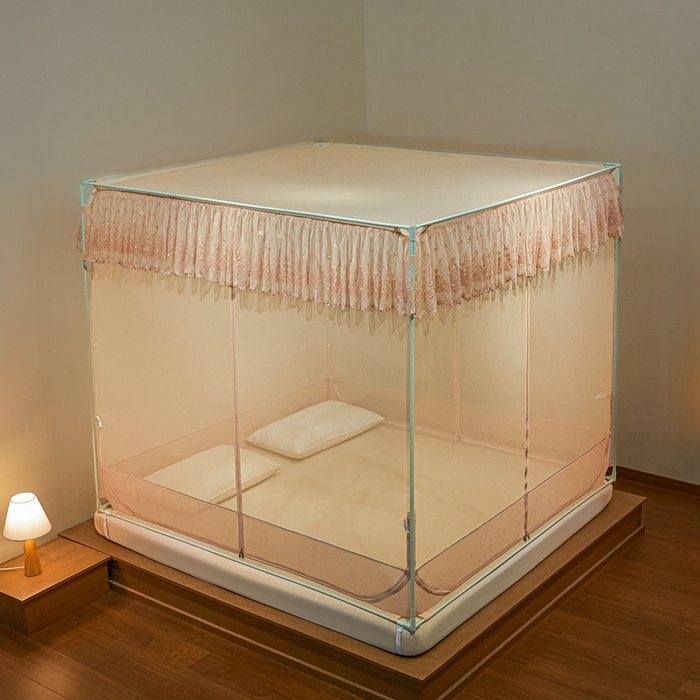 91家纺网 家纺一手货源 找家纺 （总）飞轮海2025春夏新款坐床式全包蚊帐-t55