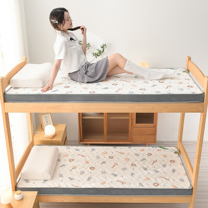 91家纺网 家纺一手货源 找家纺 （总）亿丁点床垫 2025新款针织棉乳胶记忆棉护脊床垫-学生床垫