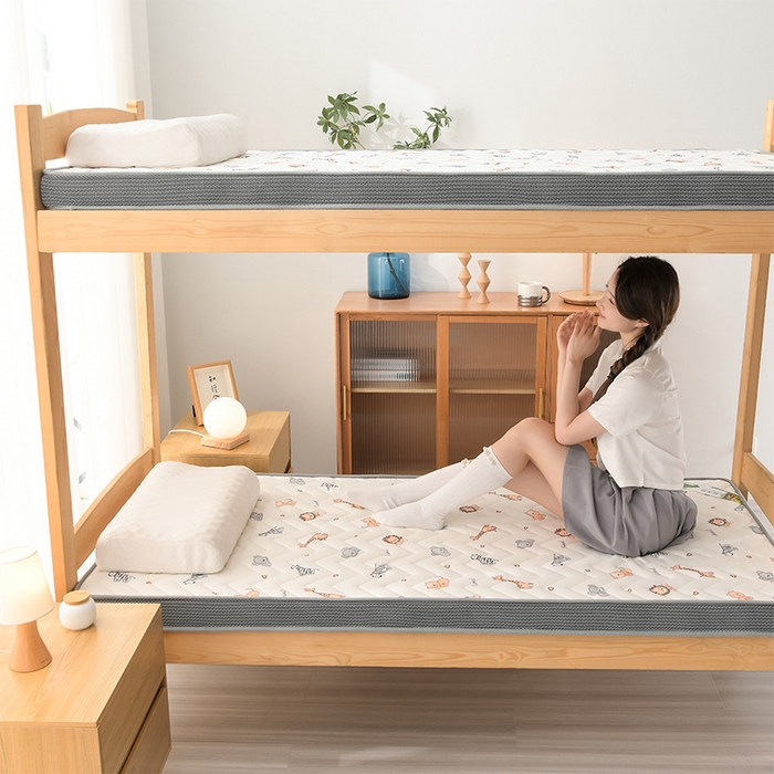 91家纺网 家纺一手货源 找家纺 （总）亿丁点床垫 2025新款针织棉乳胶记忆棉护脊床垫-学生床垫