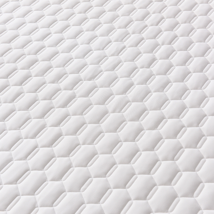 91家纺网 家纺一手货源 找家纺 亿丁点床垫 2025新款针织棉乳胶记忆棉护脊床垫-双人大床 六边形白色