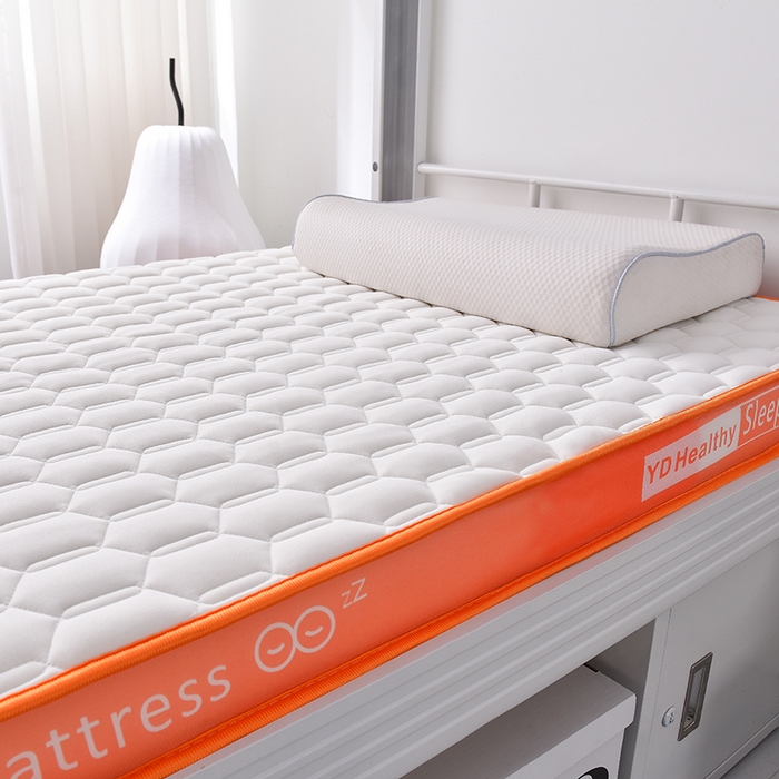 91家纺网 家纺一手货源 找家纺 亿丁点床垫 2025新款针织棉乳胶记忆棉护脊床垫-学生床垫 六边形白色