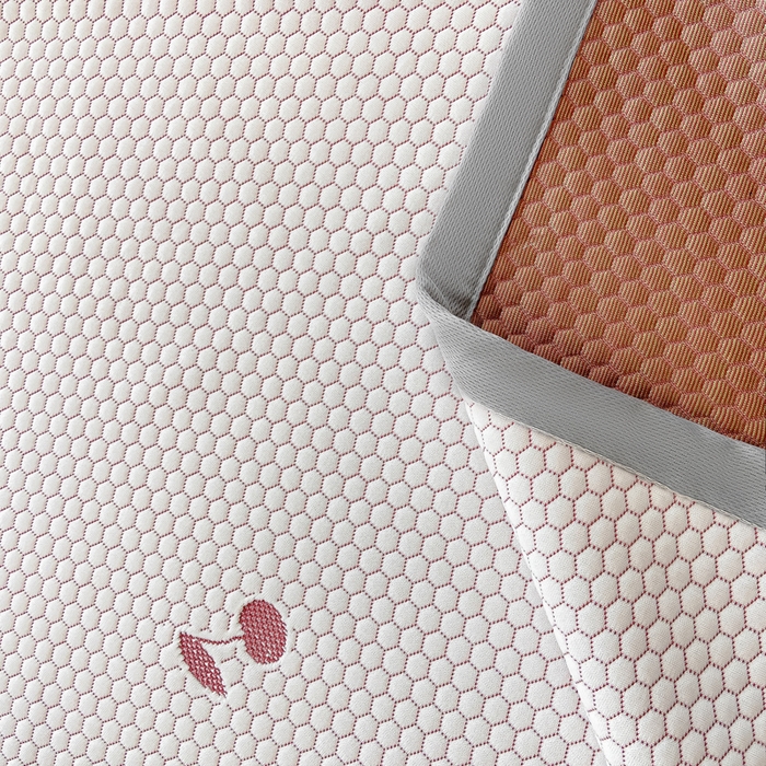 91家纺网 家纺一手货源 找家纺 梦初语 2025夏季新款冰丝凉感豆豆凉席床垫夏天学生宿舍可水洗单人席子凉席-直播爆款 樱桃