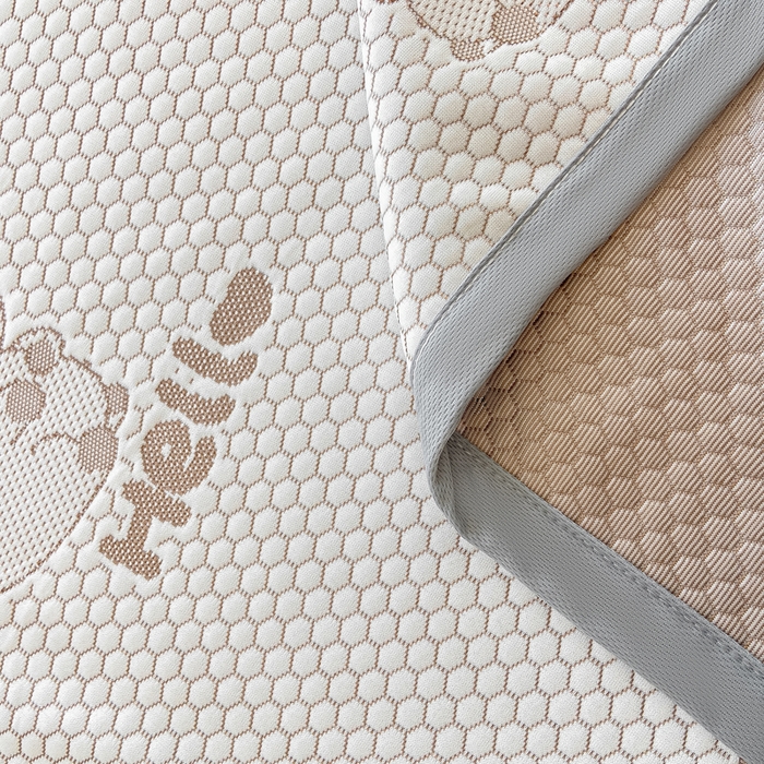 91家纺网 家纺一手货源 找家纺 梦初语 2025夏季新款冰丝凉感豆豆凉席床垫夏天学生宿舍可水洗单人席子凉席-直播爆款 卡皮巴拉-卡其