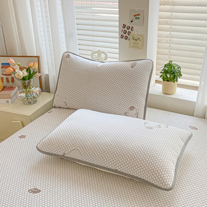 91家纺网 家纺一手货源 找家纺 梦初语 2025夏季新款冰丝凉感豆豆凉席床垫夏天学生宿舍可水洗单人席子凉席-直播爆款 卡皮巴拉-卡其