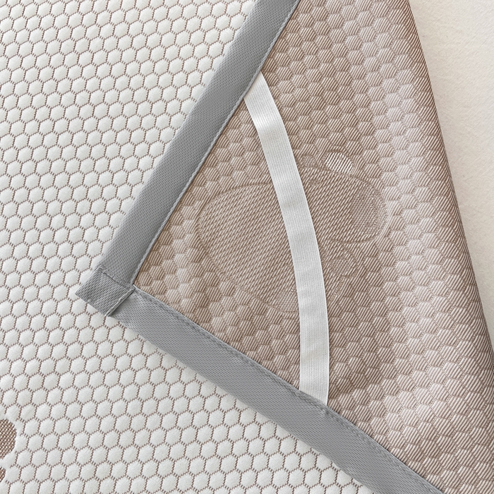 91家纺网 家纺一手货源 找家纺 梦初语 2025夏季新款冰丝凉感豆豆凉席床垫夏天学生宿舍可水洗单人席子凉席-直播爆款 卡皮巴拉-卡其