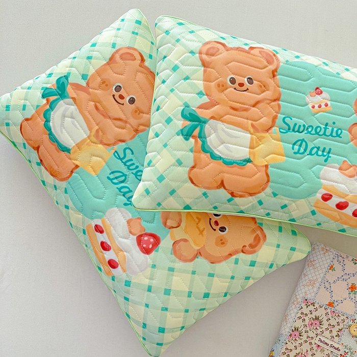 91家纺网 家纺一手货源 找家纺 （总）卓昌枕芯 2025新款卡通儿童夏季冰丝荞麦羽丝绒枕头枕芯可拆卸