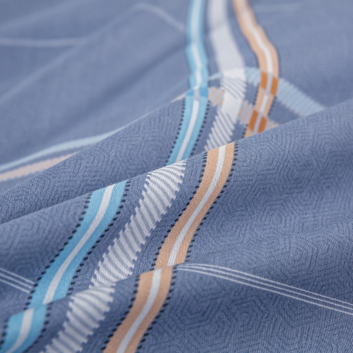 91家纺网 家纺一手货源 找家纺 上学郎家居 2025新款全棉纯13372学生100棉单人床六件套学生宿舍床上用品系列二 佳音阁-灰