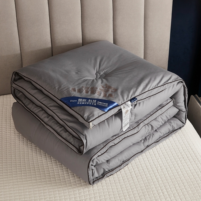啊雅家居 2025新款立体正宗大豆纤维被 天使灰