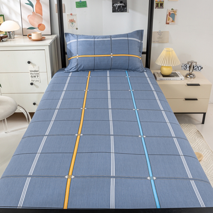 91家纺网 家纺一手货源 找家纺 上学郎家居 2025新款全棉纯13372学生100棉单人床六件套学生宿舍床上用品系列二 科尔