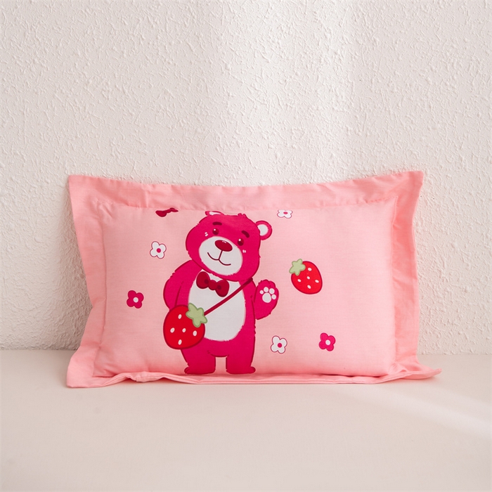 91家纺网 家纺一手货源 找家纺 （总）大熊枕芯 2025新款全棉纯棉卡通儿童印花枕枕套可拆卸枕芯枕头