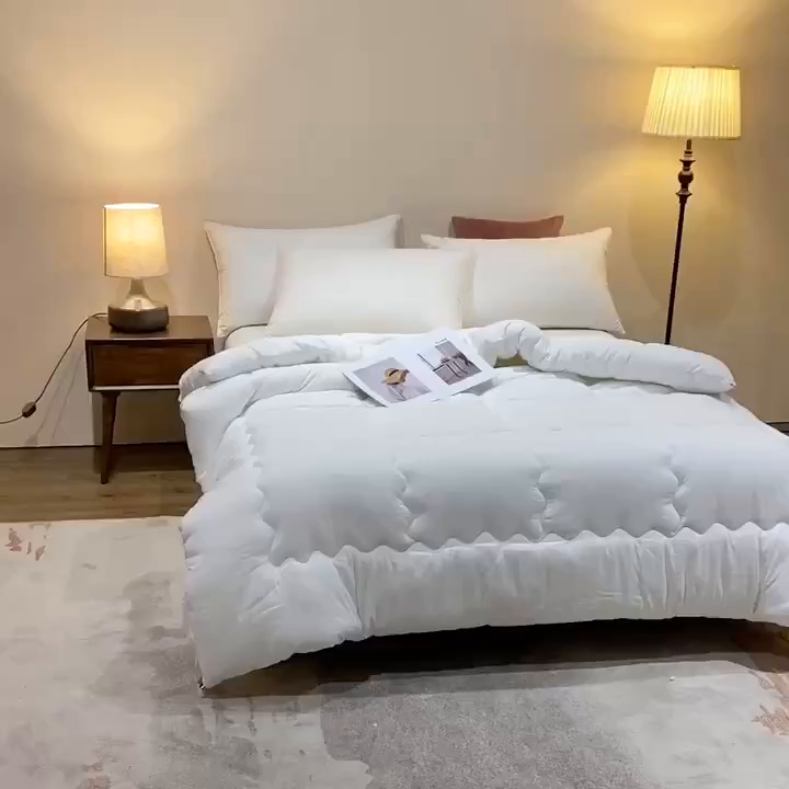 91家纺网 家纺一手货源 找家纺 （总）啊雅家居 2025新款磨毛羽丝绒被磨毛被磨毛冬被子被芯