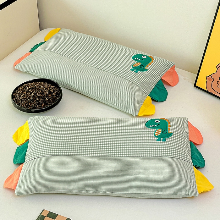 91家纺网 家纺一手货源 找家纺 （总）卓昌枕芯 2025新款卡通全棉纯棉水洗棉儿童荞麦羽丝绒枕头枕芯可拆卸