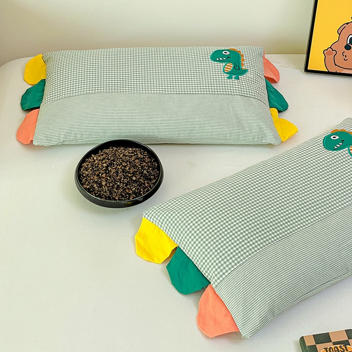 91家纺网 家纺一手货源 找家纺 （总）卓昌枕芯 2025新款卡通全棉纯棉水洗棉儿童荞麦羽丝绒枕头枕芯可拆卸