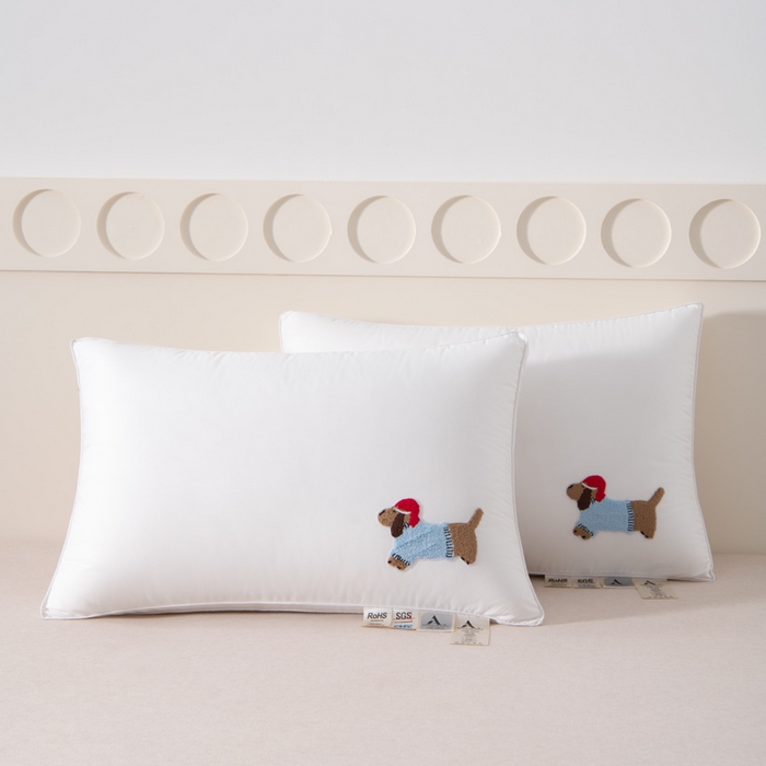 91家纺网 家纺一手货源 找家纺 （总）大熊枕芯 2025新款全棉纯棉毛巾绣枕芯枕头