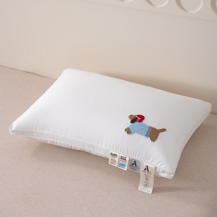 91家纺网 家纺一手货源 找家纺 （总）大熊枕芯 2025新款全棉纯棉毛巾绣枕芯枕头