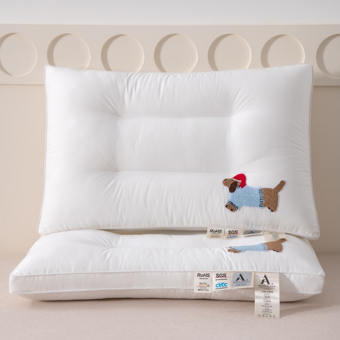 91家纺网 家纺一手货源 找家纺 （总）大熊枕芯 2025新款全棉纯棉毛巾绣枕芯枕头