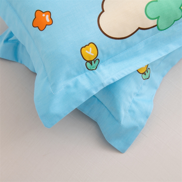 91家纺网 家纺一手货源 找家纺 大熊枕芯 2025新款全棉纯棉卡通儿童印花枕枕套可拆卸枕芯枕头 萝卜兔