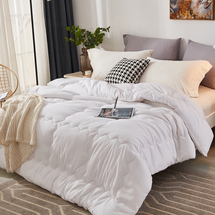 91家纺网 家纺一手货源 找家纺 （总）啊雅家居 2025新款高密度舒适磨毛冬被大量备货