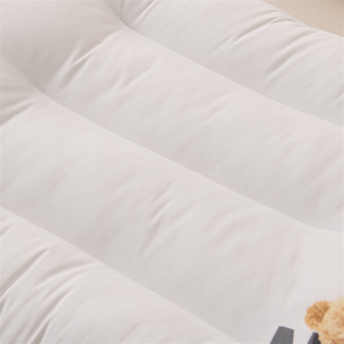 91家纺网 家纺一手货源 找家纺 大熊枕芯 2025新款全棉纯棉小熊亲子护颈款枕芯枕头 小熊护颈枕 40x60cm 学生款/只