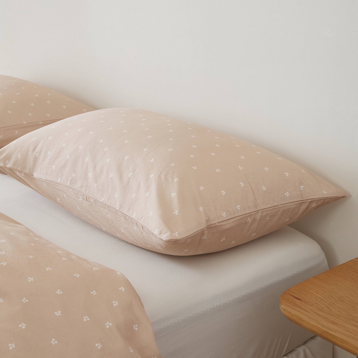 91家纺网 家纺一手货源 找家纺 （总）EH家居 2025春夏新款40s全棉纯棉印花枕套单件 单枕套-小幸运