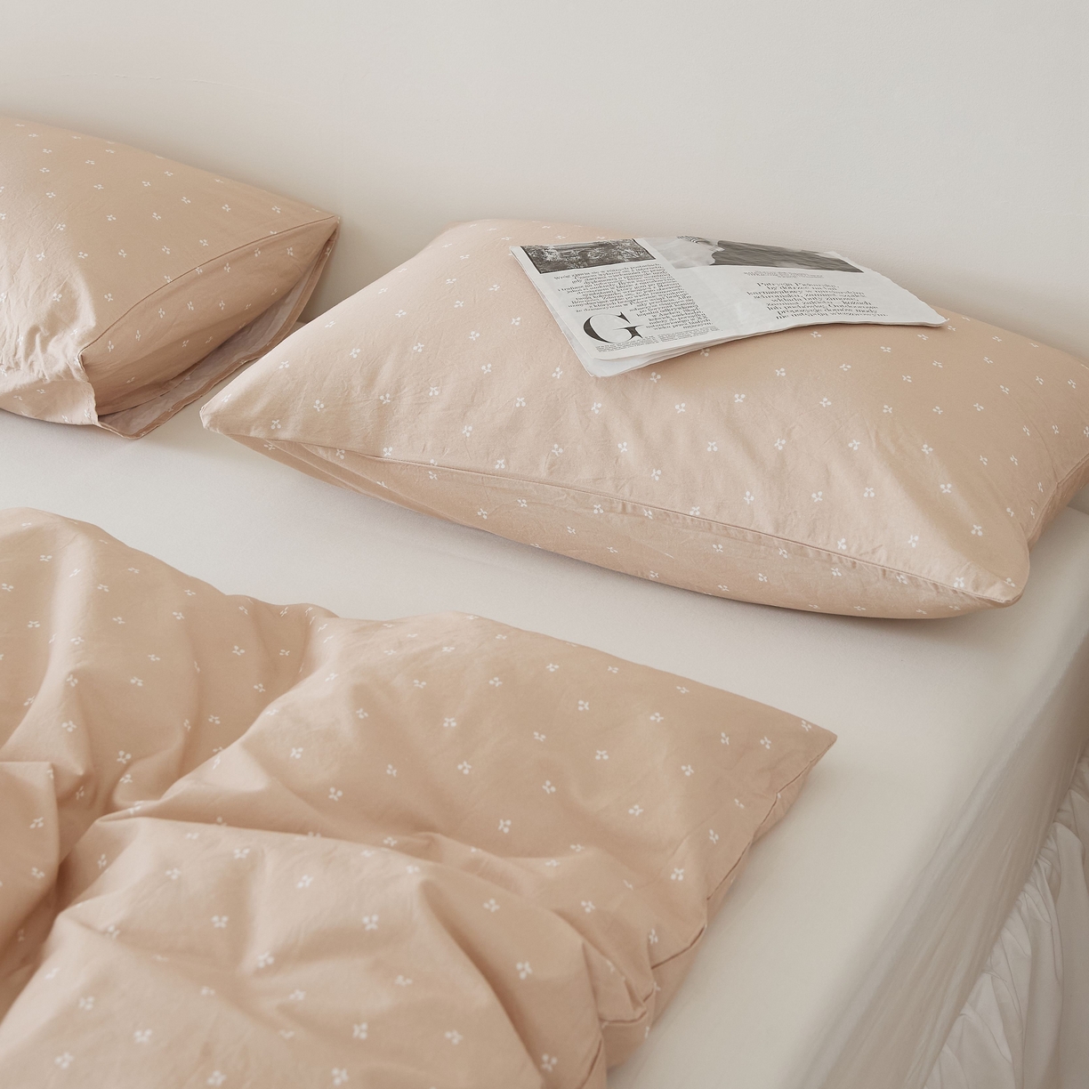 91家纺网 家纺一手货源 找家纺 （总）EH家居 2025春夏新款40s全棉纯棉印花枕套单件 单枕套-小幸运