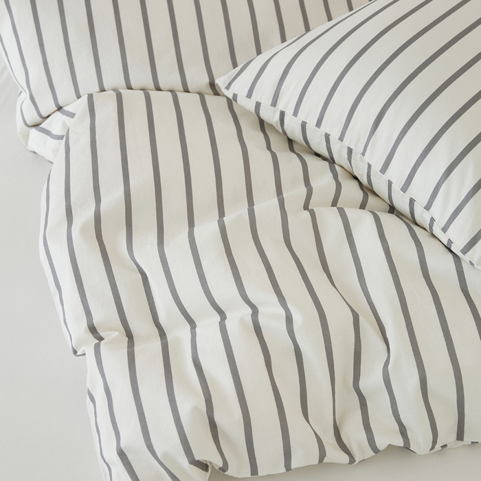 91家纺网 家纺一手货源 找家纺 EH家居 2025春夏新款40s全棉纯棉印花被套单件 单被套-小幸运 经典条纹