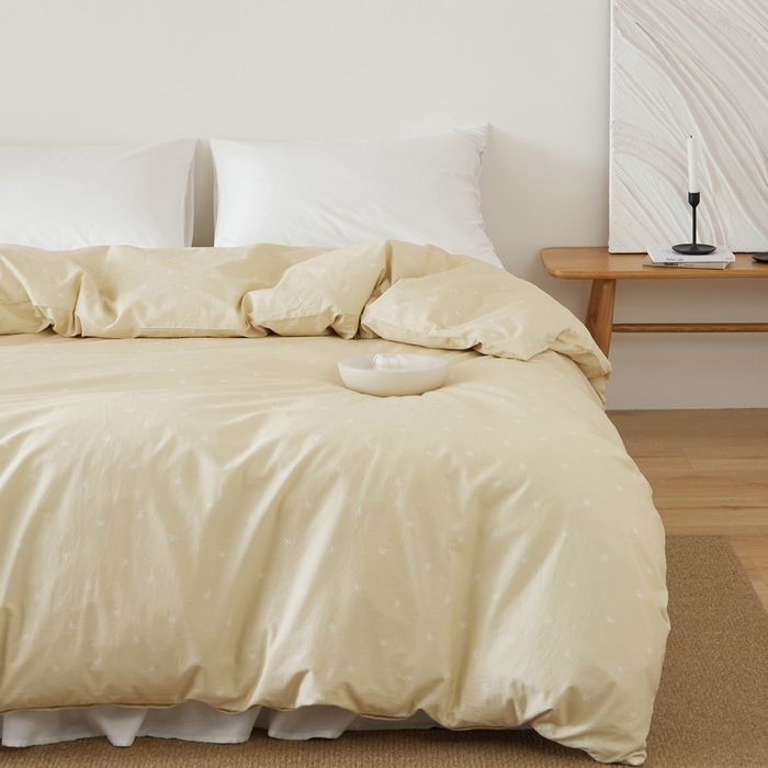 91家纺网 家纺一手货源 找家纺 EH家居 2025春夏新款40s全棉纯棉印花被套单件 单被套-小幸运 小蝴蝶结