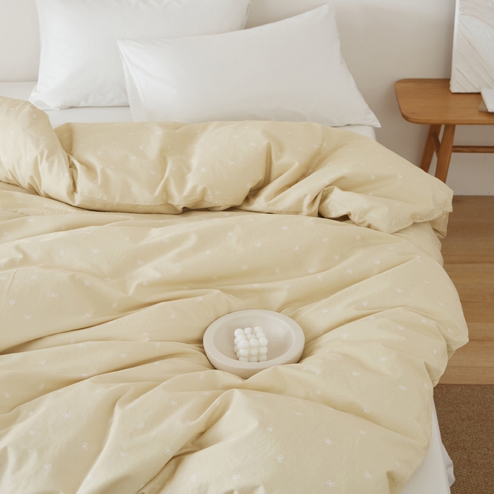 91家纺网 家纺一手货源 找家纺 EH家居 2025春夏新款40s全棉纯棉印花被套单件 单被套-小幸运 小蝴蝶结