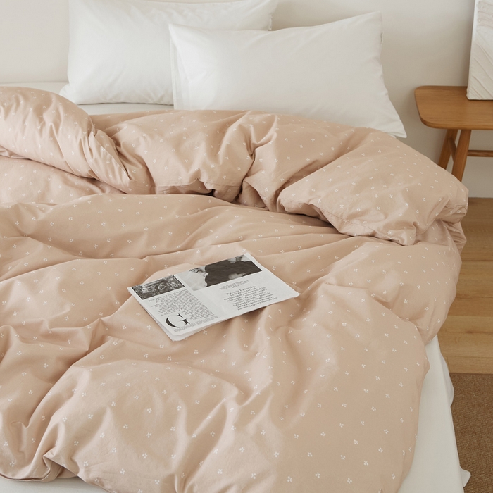 91家纺网 家纺一手货源 找家纺 EH家居 2025春夏新款40s全棉纯棉印花被套单件 单被套-小幸运 小樱桃