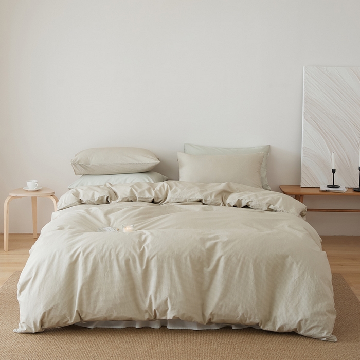 EH家居 2025春夏新款40s全棉纯棉印花四件套-小幸运 千鸟小格