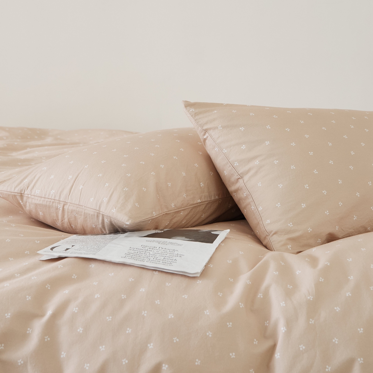 91家纺网 家纺一手货源 找家纺 EH家居 2025春夏新款40s全棉纯棉印花枕套单件 单枕套-小幸运 小樱桃