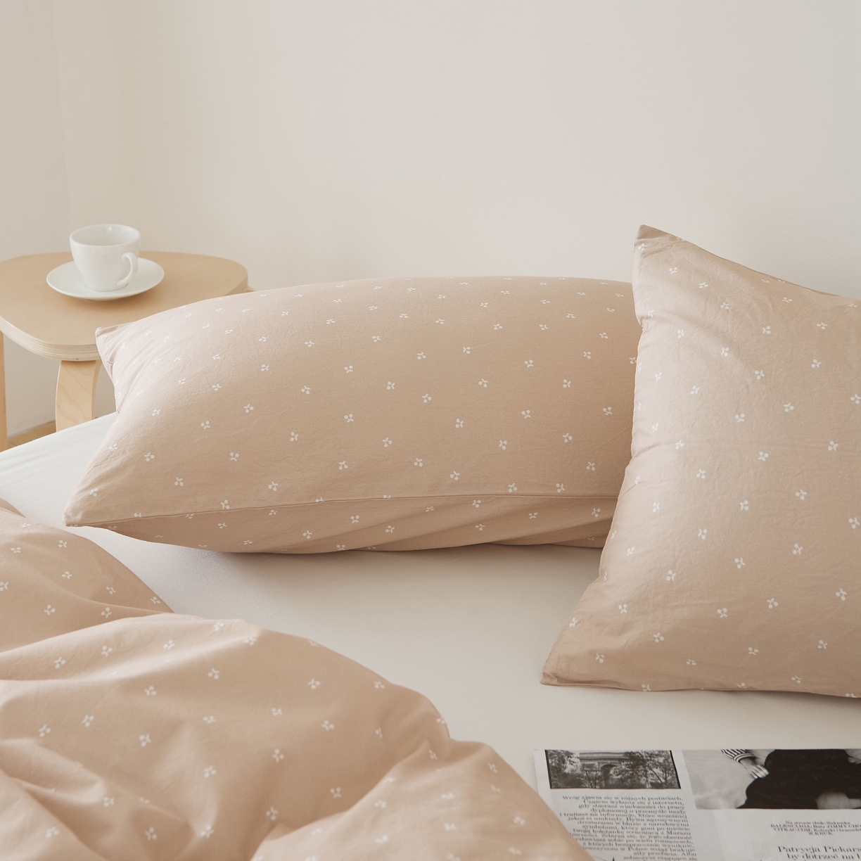 91家纺网 家纺一手货源 找家纺 EH家居 2025春夏新款40s全棉纯棉印花枕套单件 单枕套-小幸运 小樱桃