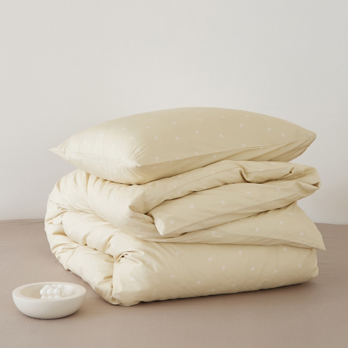 91家纺网 家纺一手货源 找家纺 EH家居 2025春夏新款40s全棉纯棉印花四件套-小幸运 小蝴蝶结