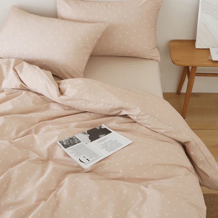 91家纺网 家纺一手货源 找家纺 EH家居 2025春夏新款40s全棉纯棉印花四件套-小幸运 小樱桃