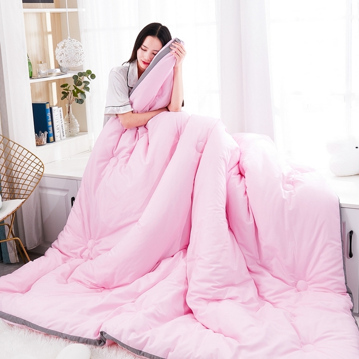 91家纺网 家纺一手货源 找家纺 啊雅家居 2025新款四季被 立体被 夏被 春秋被 冬被  暖被 暖粉