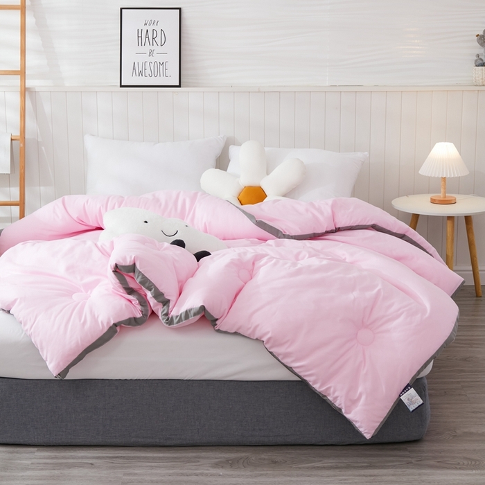 91家纺网 家纺一手货源 找家纺 啊雅家居 2025新款四季被 立体被 夏被 春秋被 冬被  暖被 暖粉