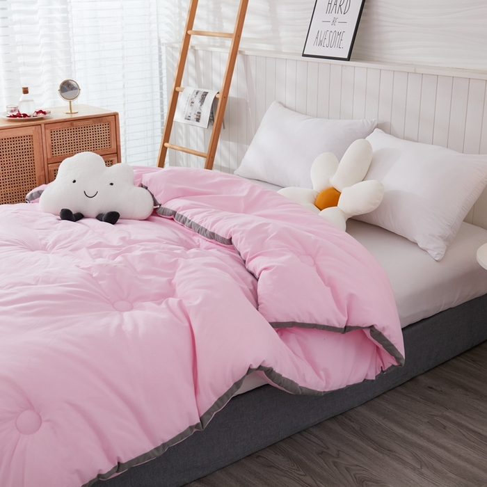 91家纺网 家纺一手货源 找家纺 啊雅家居 2025新款四季被 立体被 夏被 春秋被 冬被  暖被 暖粉