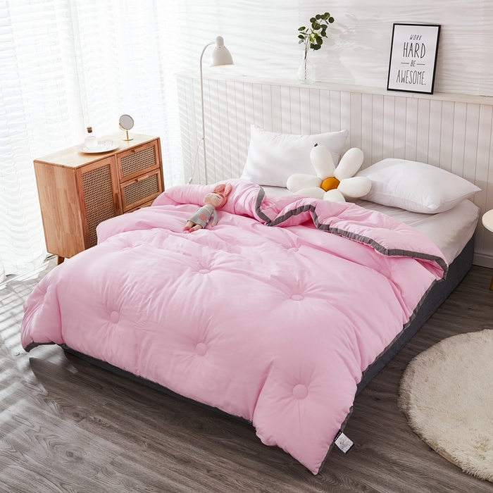 91家纺网 家纺一手货源 找家纺 啊雅家居 2025新款四季被 立体被 夏被 春秋被 冬被  暖被 暖粉