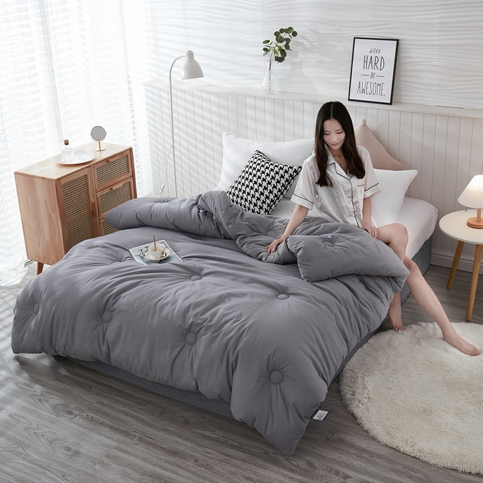 91家纺网 家纺一手货源 找家纺 啊雅家居 2025新款四季被 立体被 夏被 春秋被 冬被  暖被 暖灰