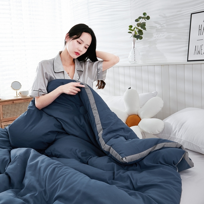 91家纺网 家纺一手货源 找家纺 啊雅家居 2025新款四季被 立体被 夏被 春秋被 冬被  暖被 暖蓝