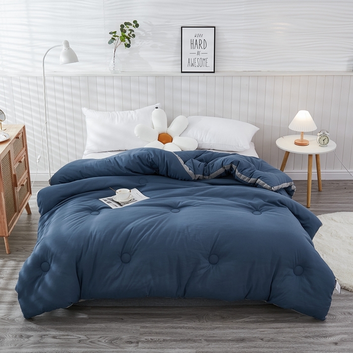 91家纺网 家纺一手货源 找家纺 啊雅家居 2025新款四季被 立体被 夏被 春秋被 冬被  暖被 暖蓝