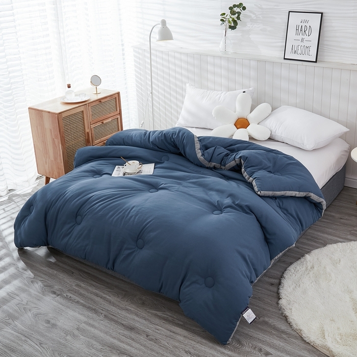 91家纺网 家纺一手货源 找家纺 啊雅家居 2025新款四季被 立体被 夏被 春秋被 冬被  暖被 暖蓝