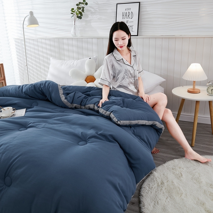 91家纺网 家纺一手货源 找家纺 啊雅家居 2025新款四季被 立体被 夏被 春秋被 冬被  暖被 暖蓝