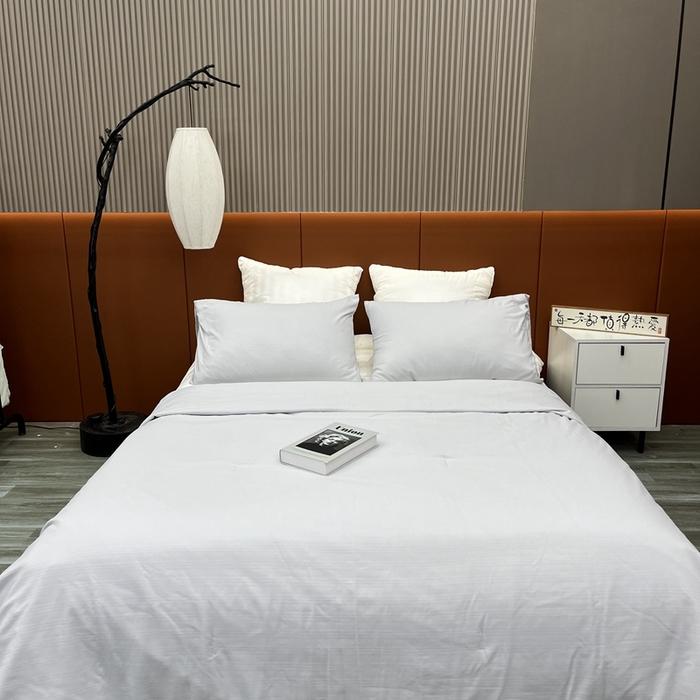 91家纺网 家纺一手货源 找家纺 仲旺居家纺2025新款华夫格提花夏被三件套 灰