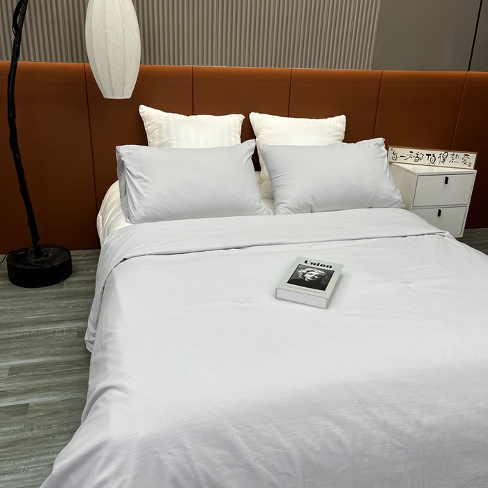 91家纺网 家纺一手货源 找家纺 仲旺居家纺2025新款华夫格提花夏被三件套 白