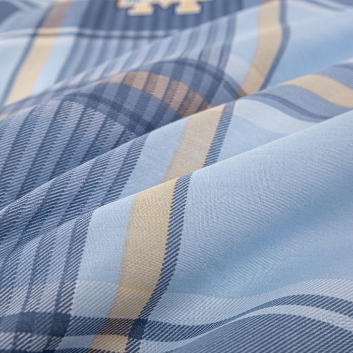 91家纺网 家纺一手货源 找家纺 上学郎家居 2025新款全棉13070学生宿舍三件套单人床床单被套纯棉六件套学生床上用品 安逸时光