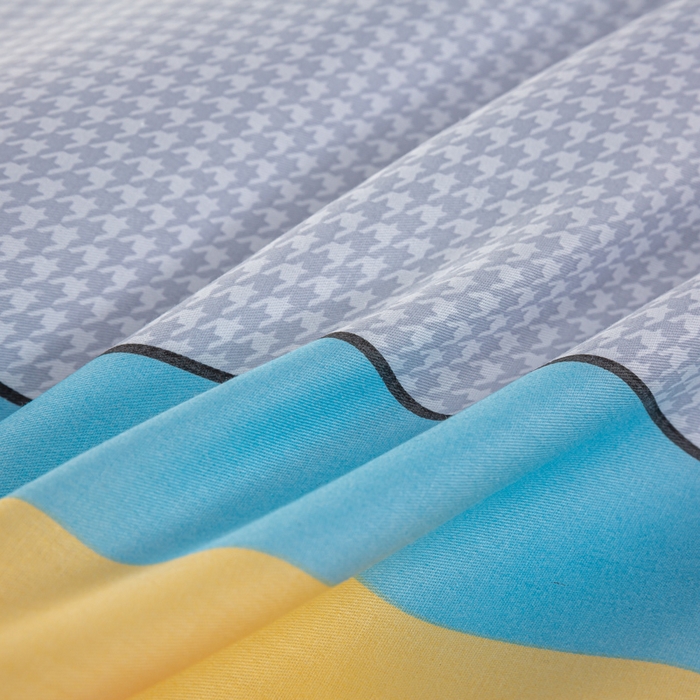 91家纺网 家纺一手货源 找家纺 上学郎家居 2025新款全棉13070学生宿舍三件套单人床床单被套纯棉六件套学生床上用品 布兰卡-粉