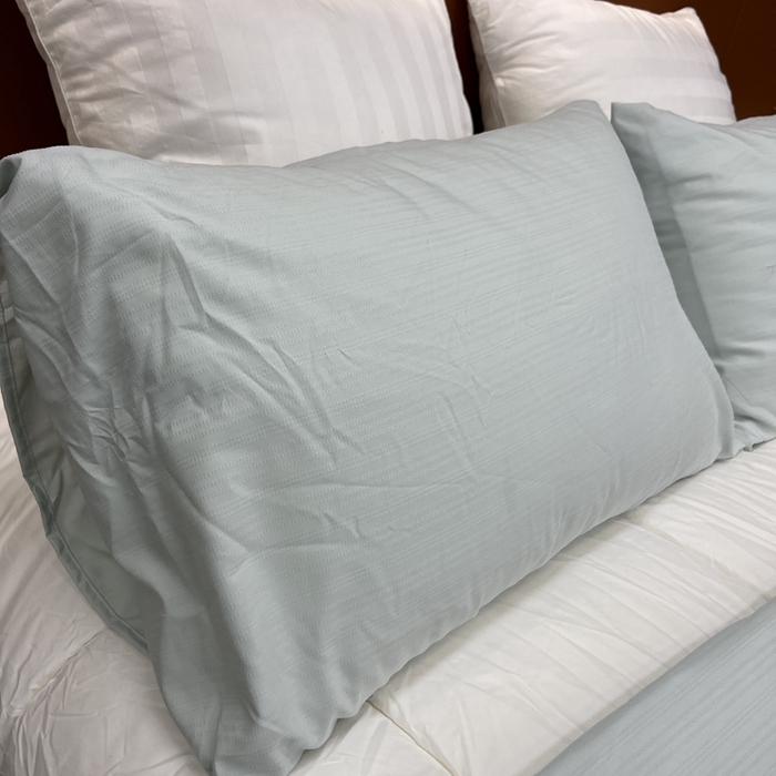 91家纺网 家纺一手货源 找家纺 仲旺居家纺2025新款华夫格提花夏被三件套 绿