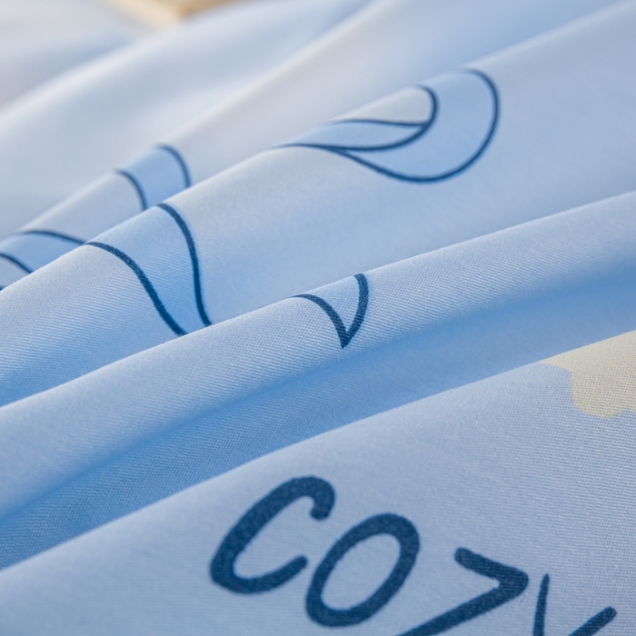 91家纺网 家纺一手货源 找家纺 上学郎家居 2025新款全棉13070学生宿舍三件套单人床床单被套纯棉六件套学生床上用品 蝶舞恋曲