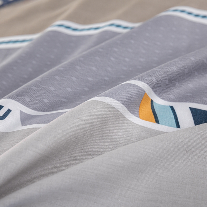 91家纺网 家纺一手货源 找家纺 上学郎家居 2025新款全棉13070学生宿舍三件套单人床床单被套纯棉六件套学生床上用品 旅途